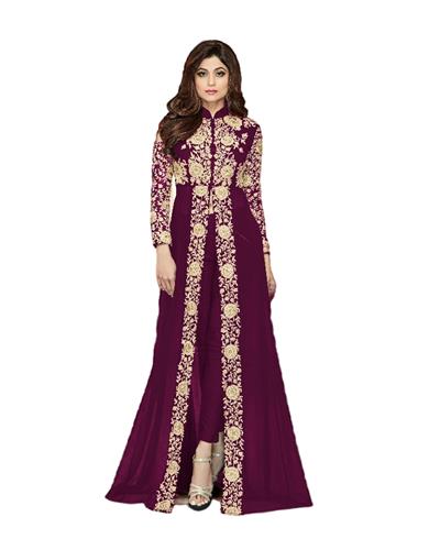 Gulaboo Present Aashirwad 8001 Heavy Embroidery Long Suit