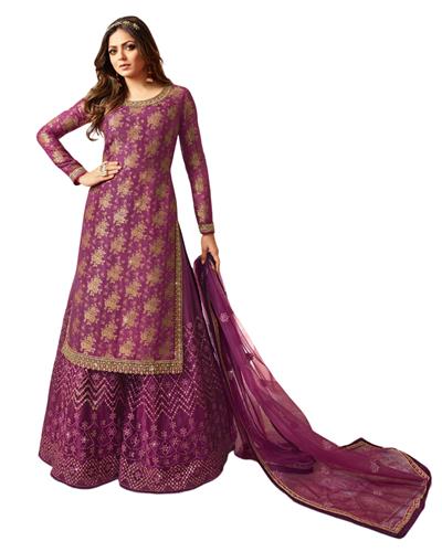 Gulaboo Present Lt 5403 Heavy Embroidery Designer Plazoo Suit