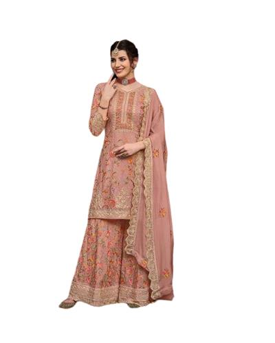 Gulaboo Present Eba 1447 Heavy  Embroidery Work Plazoo Suit 