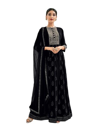 Gulaboo Present Eba 1179 Heavy  Embroidery Long Suit