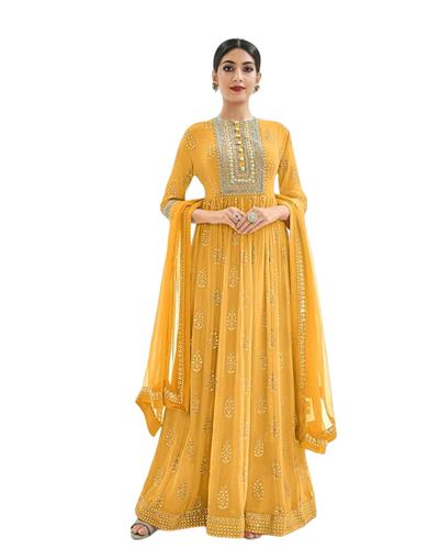 Gulaboo Present Eba 1179 Heavy  Embroidery Long Suit