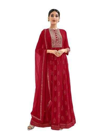 Gulaboo Present Eba 1179 Heavy  Embroidery Long Suit