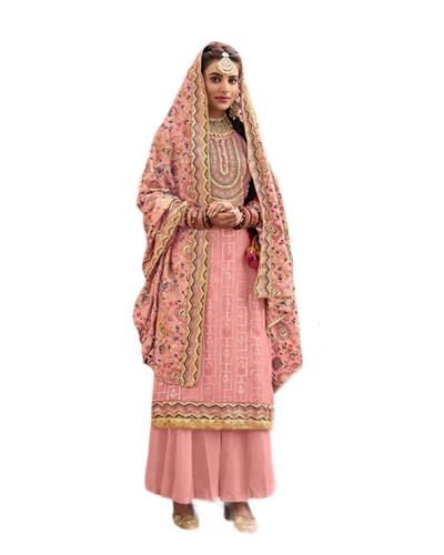 Gulaboo Present Eba 1207 Heavy Embroidery Designer Plazoo Suit