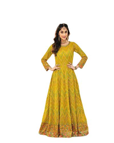 Gulaboo Present Eba 1417 Heavy Embroidery Designer Long Suit