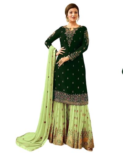 Gulaboo Present Fiona 22216 Heavy Embroidery Designer Plazoo Suit