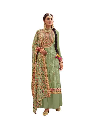 Gulaboo Present Eba 1207 Heavy Embroidery Designer Plazoo Suit