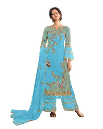 Gulaboo Present Fiona 22831 Heavy Embroidery Designer Plazoo Suit