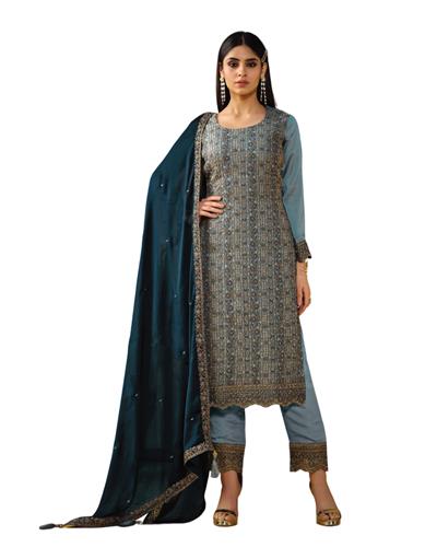 Gulaboo Present Vipul 5421 Heavy Embroidery Designer Stright Suit
