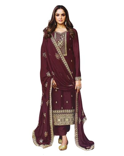 Gulaboo Present Zisa 13614 Heavy Embroidery Designer Plazoo Suit