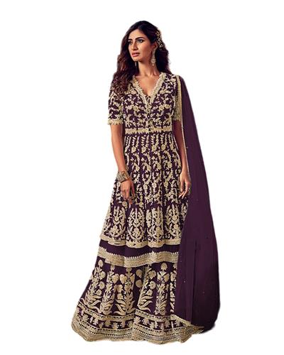 Gulaboo Present Swagat 6604  Heavy Embroidery Designer Plazoo Suit