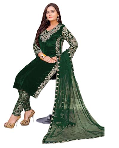 Gulaboo Present Blackberry SS 155 Heavy Embroidery Designer Stright Suit