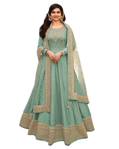 Gulaboo Present Vinay Pari Mahal Heavy Embroidery Designer Long Suit