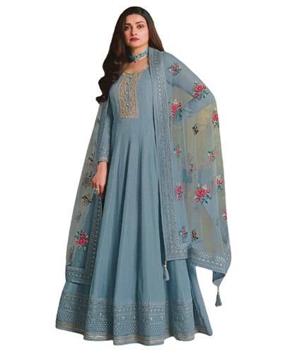 Gulaboo Present Vinay Sheesh Mahal Heavy Embroidery Designer Long Suit