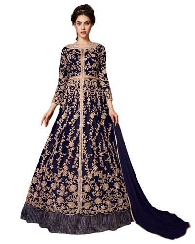 Gulaboo Present Vipul 4530 Heavy Embroidery Designer Long Anarkali Suit