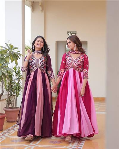 Launching New Festival Long Gown & Duptta  079