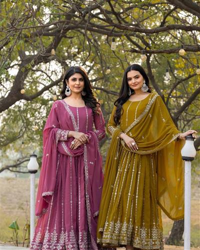 Launching New Festival Long Gown & Duptta 080