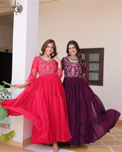 Launching New Festival Long Gown 082