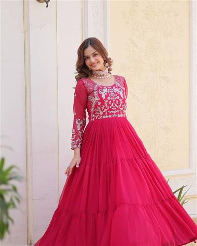 Launching New Festival Long Gown 083