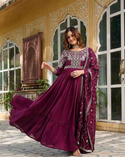  Launching New Festival Long Gown & Hevy Duptta 099