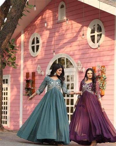 Launching New Festival Long Gown 089