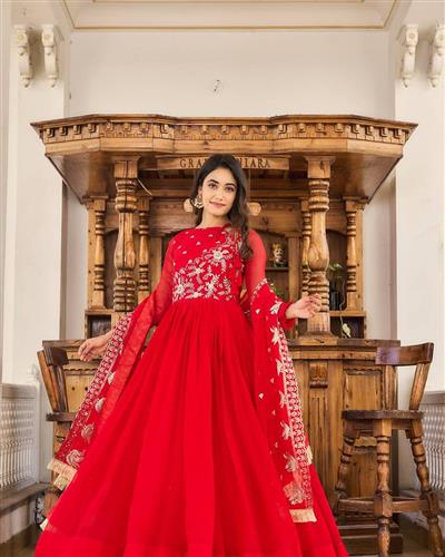 Launching New Festival Long Gown & Duptta 037