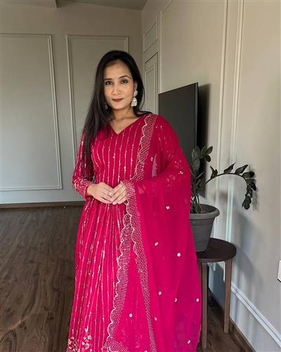 Launching New Festival Long Gown & Duptta 065
