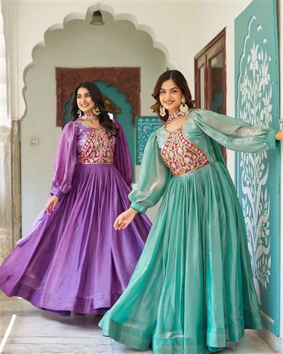 Launching New Festival Long Gown & Duptta 146