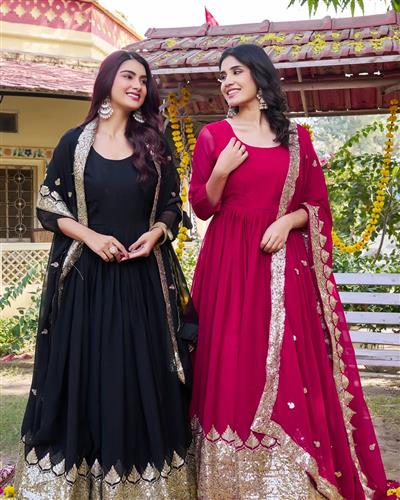 Launching New Festival Long Gown & Duptta 157