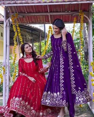 Launching New Festival Long Gown & Duptta 170