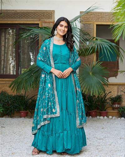 Launching New Festival Long Gown & Heavy Duptta  106