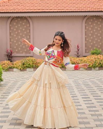 Launching Navratri Special Gamathi Work Lehenga choli 120