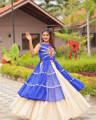 Launching Navratri Special Gamathi Work Lehenga choli  126