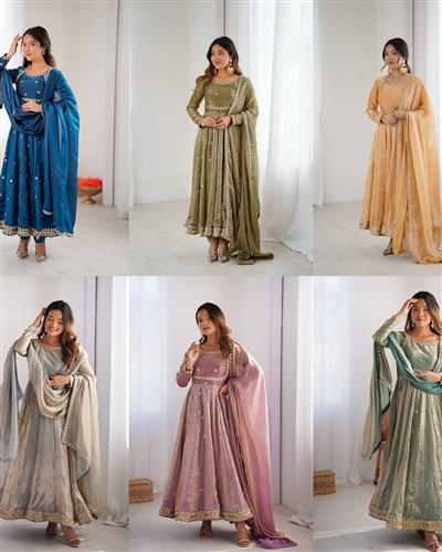 HEAVY FENDY SILK COADING SEQUNCE WORK GOWN 06