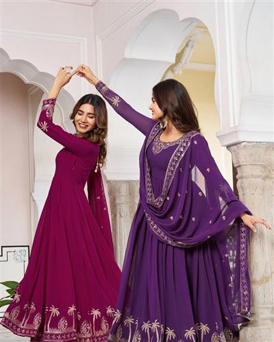 FAUX GEORGETTE WITH HEAVY EMBROIDERY GOWN  31